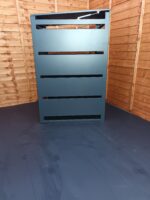 single bin cover galvanized back