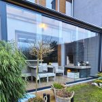 GardensWorld Veralume™ 5x3 Glass Patio Enclosure with Sliding Glass Doors